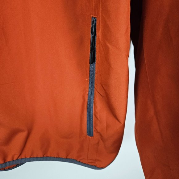 All In Motion Men Jacket Size XXL Lightweight Water Repellent Rust/Orange Zip - Picture 4 of 11